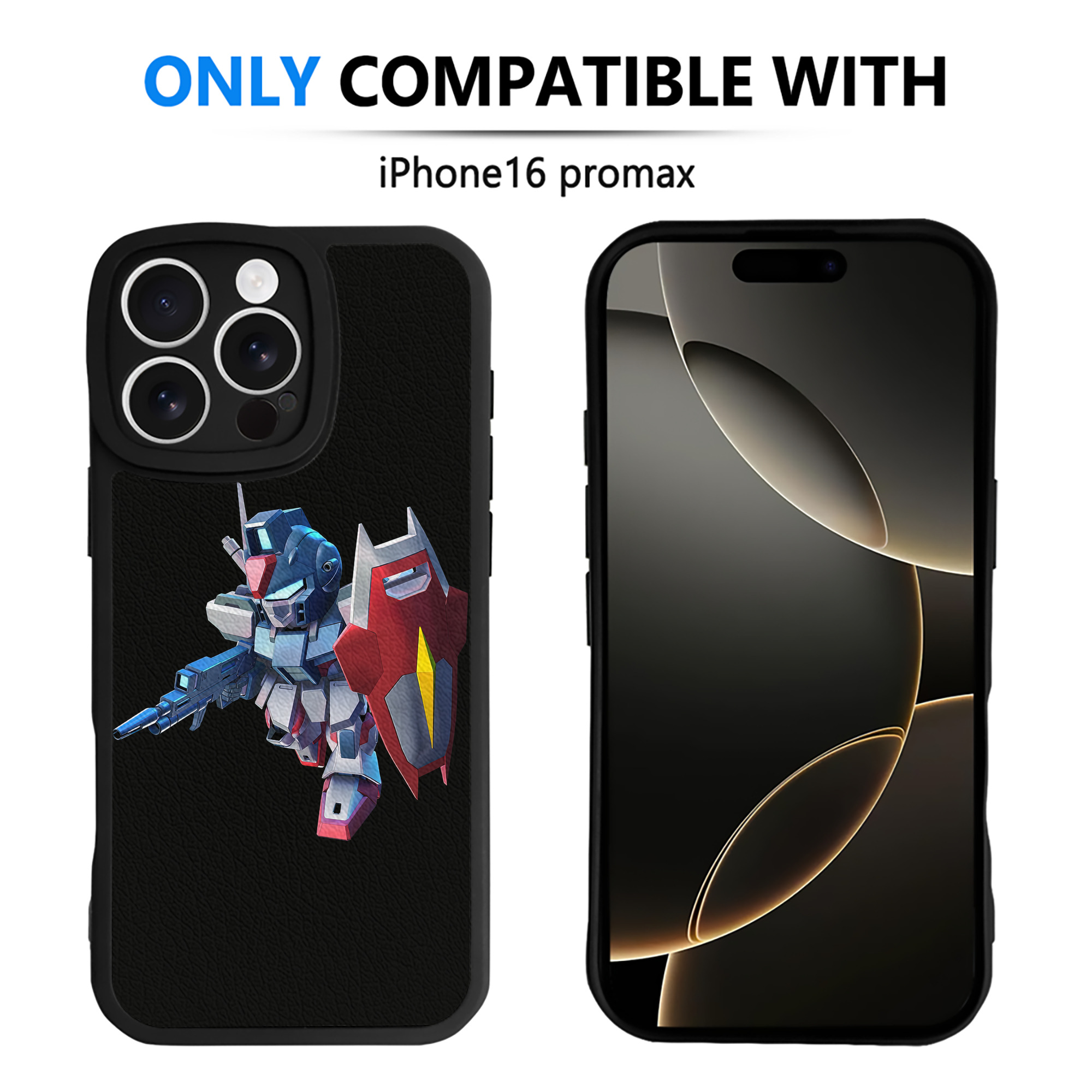 （画像用） 機動戦士ガンダム Mobile Suit Gundam 【iPhone 16シリーズ対応】シリコンスマホケース（レザー調） 材質：シリコン